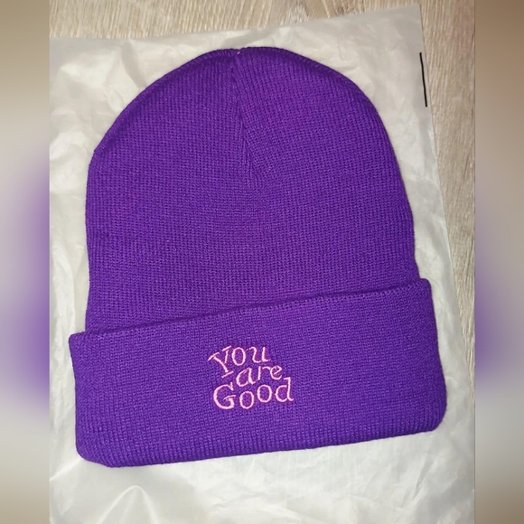 Accessories - ❌️SOLD❌️YOU ARE GOOD purple beanie - new in package